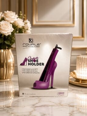 Royale Cinderella Shoe Holder - Deep Purple High Heel Styling Stand